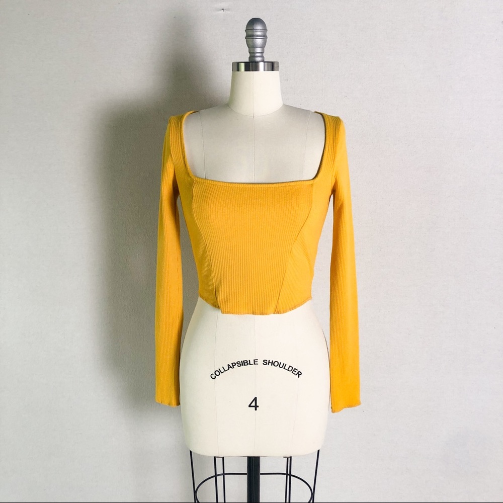 Urban Outfitters Meg Square Neck Top NWT